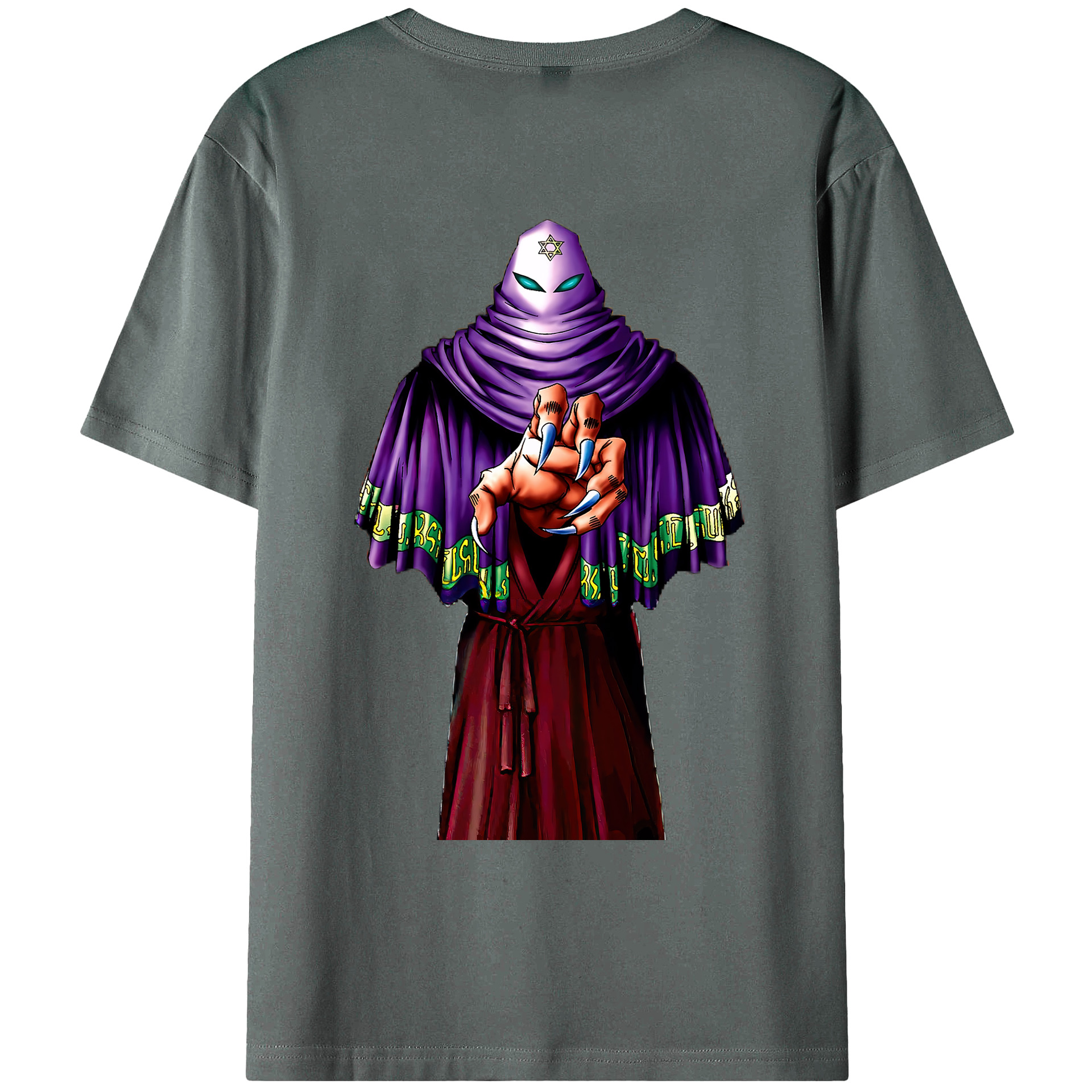 （画像用） 遊☆戯☆王 Yu-Gi-Oh! 綿100％ メンズ半袖Tシャツ（バックプリント） 通気性